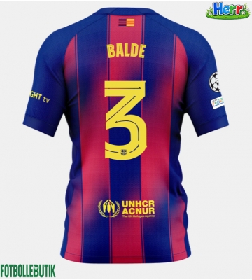 Barcelona Alejandro Balde #3 Hemmatröja 2025-26 Kortärmad